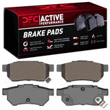 Dynamic Friction 1985-2014 Acura Integra Rear Active Performance Pads - Low Metallic by Dynamic Friction Company 1115-0374-00