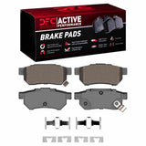 Dynamic Friction 1988-2001 Acura Integra Rear Active Performance Pads and Hardware Kit by Dynamic Friction Company 1115-0374-01