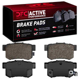 Dynamic Friction 1987-2022 Acura TSX Rear Active Performance Pads - Low Metallic by Dynamic Friction Company 1115-0537-00