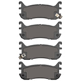 Dynamic Friction 1994-2003 Ford Escort Rear Active Performance Pads - Low Metallic by Dynamic Friction Company 1115-0636-00