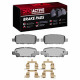 Dynamic Friction 2008-2013 Nissan Rogue Rear Active Performance Pads and Hardware Kit by Dynamic Friction Company 1115-0905-02
