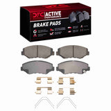 Dynamic Friction 2002-2021 Acura ILX Front Active Performance Pads and Hardware Kit by Dynamic Friction Company 1115-0914-01