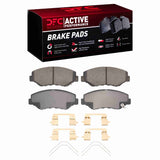 Dynamic Friction 2005-2016 Acura ILX Front Active Performance Pads and Hardware Kit by Dynamic Friction Company 1115-0914-03