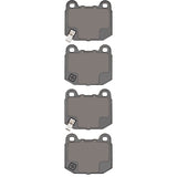 Dynamic Friction 2003-2025 Infiniti G35 Rear Active Performance Pads - Low Metallic by Dynamic Friction Company 1115-0961-00