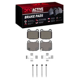 Dynamic Friction 2004-2006 Maserati Quattroporte Rear Active Performance Pads and Hardware Kit by Dynamic Friction Company 1115-0961-03