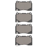 Dynamic Friction 2003-2025 Acura TL Front/Rear Active Performance Pads - Low Metallic by Dynamic Friction Company 1115-1001-00