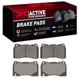Dynamic Friction 2003-2025 Acura TL Front/Rear Active Performance Pads - Low Metallic by Dynamic Friction Company 1115-1001-00