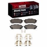 Dynamic Friction 2003-2008 Saab 9-2X Rear Active Performance Pads and Hardware Kit by Dynamic Friction Company 1115-1004-01