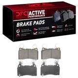 Dynamic Friction 2010-2015 Chevrolet Camaro Front Active Performance Pads - Low Metallic by Dynamic Friction Company 1115-1474-00
