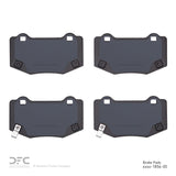 Dynamic Friction 2016-2020 Ford Mustang Rear Active Performance Pads - Low Metallic by Dynamic Friction Company 1115-1854-00