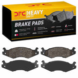 Dynamic Friction 1992-2006 Hummer H1 Front/Rear Heavy Duty Pads - Semi Metallic by Dynamic Friction Company 1214-0651-00