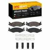 Dynamic Friction 1992-2006 Hummer H1 Rear/Front Heavy Duty Pads and Hardware Kit by Dynamic Friction Company 1214-0651-01