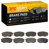 Dynamic Friction 1995-2004 Mitsubishi Fuso FE Front Heavy Duty Pads - Semi Metallic by Dynamic Friction Company 1214-0735-00