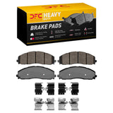 Dynamic Friction 2023-2025 Ford F-350 Super Duty 2WD Front Heavy Duty Pads and Hardware Kit by Dynamic Friction Company 1214-2490-01