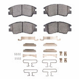 Dynamic Friction 1986-8 Mitsubishi Mighty Max Pickup Front 3000 Ceramic Brake Pads and Hardware Kit by Dynamic Friction Company 1310-0349-02
