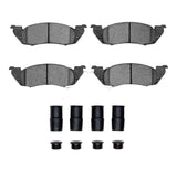 Dynamic Friction 1991-1998 Dodge Dakota 4WD Front 3000 Ceramic Brake Pads and Hardware Kit by Dynamic Friction Company 1310-0529-01
