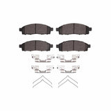 Dynamic Friction 2007-2017 Mitsubishi L200 (Mexico) Front 3000 Ceramic Brake Pads and Hardware Kit by Dynamic Friction Company 1310-1519-01