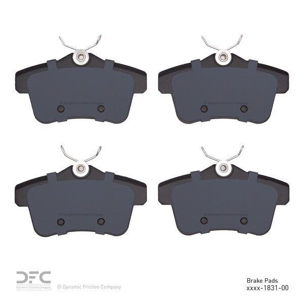 Dynamic Friction 2011-2016 Peugeot RCZ (Mexico) Rear 3000 Ceramic Brake ...
