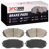 Dynamic Friction 2018-2024 Mitsubishi L200 (Mexico) Front 3000 Ceramic Brake Pads by Dynamic Friction Company 1310-2459-00