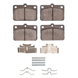 Dynamic Friction 1975-1979 Toyota Corolla (US/Canada) Front 3000 Semi-Metallic Brake Pads and Hardware Kit by Dynamic Friction Company 1311-0169-01