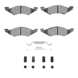 Dynamic Friction 1981-1982 Ford EXP Front 3000 Semi-Metallic Brake Pads and Hardware Kit by Dynamic Friction Company 1311-0179-01