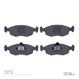 Dynamic Friction 2015-2017 Ram 700 (Mexico) Front 3000 Semi-Metallic Brake Pads by Dynamic Friction Company 1311-1538-00