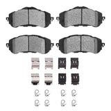 Dynamic Friction 2016-2017 Peugeot 308 (Mexico) Front 3000 Semi-Metallic Brake Pads and Hardware Kit by Dynamic Friction Company 1311-1889-01