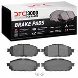 Dynamic Friction 2016-2025 Toyota Hilux (Mexico) Front 3000 Semi-Metallic Brake Pads by Dynamic Friction Company 1311-2006-00