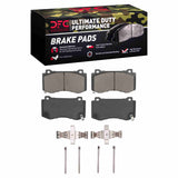 Dynamic Friction 2005-2023 Chrysler 300 Front Ultimate Duty Performance Brake Pads and Hardware Kit by Dynamic Friction Company 1400-1149-01