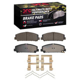 Dynamic Friction 2005-2024 Nissan Titan Front Ultimate Duty Performance Brake Pads and Hardware Kit by Dynamic Friction Company 1400-1509-01
