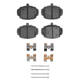 Dynamic Friction 1962-1980 MG MGB Front 5000 Advanced Semi Metallic Brake Pads and Hardware Kit