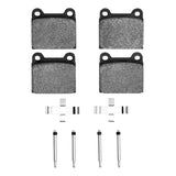 Dynamic Friction 1961-1991 Mercedes-Benz 300SE Front/Rear 5000 Advanced Low Metallic Brake Pads and Hardware Kit by Dynamic Friction Company 1551-0031-08