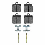 Dynamic Friction 1966-1970 Volkswagen Karmann Ghia Front 5000 Advanced Semi Metallic Brake Pads and Hardware Kit