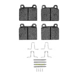 Dynamic Friction 1963-1976 Mercedes-Benz 230S Front 5000 Advanced Low Metallic Brake Pads and Hardware Kit