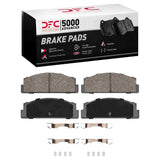 Dynamic Friction 1966-1983 Fiat X-1/9 Rear 5000 Advanced Semi Metallic Brake Pads and Hardware Kit by Dynamic Friction Company 1551-0071-01