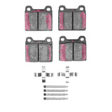 Dynamic Friction 1973-1974 Porsche 914/411/412 Front 5000 Advanced Semi Metallic Brake Pads and Hardware Kit by Dynamic Friction Company 1551-0096-01