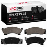 Dynamic Friction 1975-1980 Ford Thunderbird Front/Rear 5000 Advanced Semi Metallic Brake Pads by Dynamic Friction Company 1551-0102-00