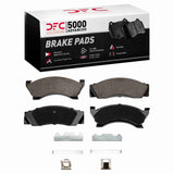 Dynamic Friction 1975-1980 Ford LTD Rear 5000 Advanced Semi Metallic Brake Pads and Hardware Kit by Dynamic Friction Company 1551-0102-02