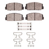 Dynamic Friction 1972-1981 Subaru Star Front 5000 Advanced Semi Metallic Brake Pads and Hardware Kit