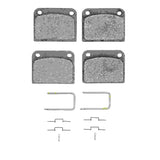 Dynamic Friction 1974-1974 Saab 99 Rear 5000 Advanced Semi Metallic Brake Pads and Hardware Kit