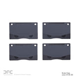 Dynamic Friction 1973-2004 Aston Martin DB7 Front 5000 Advanced Low Metallic Brake Pads by Dynamic Friction Company 1551-0135-00
