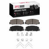 Dynamic Friction 1978-1983 Dodge Challenger Rear 5000 Advanced Semi Metallic Brake Pads and Hardware Kit by Dynamic Friction Company 1551-0144-02