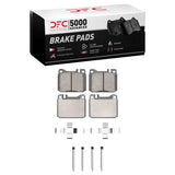 Dynamic Friction 1979-1985 Mercedes-Benz 280CE Front 5000 Advanced Low Metallic Brake Pads and Hardware Kit by Dynamic Friction Company 1551-0145-11