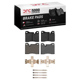 Dynamic Friction 1987-1988 BMW M6 Front 5000 Advanced Low Metallic Brake Pads and Hardware Kit by Dynamic Friction Company 1551-0163-02
