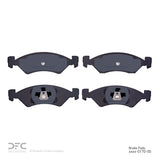 Dynamic Friction 1981-1989 Chrysler Town & Country Front 5000 Advanced Semi Metallic Brake Pads by Dynamic Friction Company 1551-0170-00