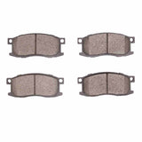 Dynamic Friction 1979-1982 Honda Civic Front 5000 Advanced Semi Metallic Brake Pads by Dynamic Friction Company 1551-0176-00