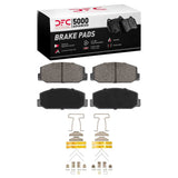 Dynamic Friction 1970-1979 Toyota Corolla (US/Canada) Front 5000 Advanced Semi Metallic Brake Pads and Hardware Kit by Dynamic Friction Company 1551-0178-01
