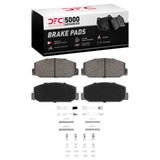 Dynamic Friction 1970-1975 Toyota Carina Front 5000 Advanced Semi Metallic Brake Pads and Hardware Kit by Dynamic Friction Company 1551-0178-02