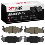 Dynamic Friction 1980-1984 Volkswagen Rabbit/SCIROCCO Front 5000 Advanced Semi Metallic Brake Pads by Dynamic Friction Company 1551-0206-00