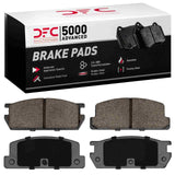 Dynamic Friction 1981-1985 Mazda RX-7 Rear 5000 Advanced Semi Metallic Brake Pads by Dynamic Friction Company 1551-0235-00